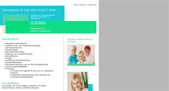 Desktop Screenshot of dr-meier-zahnarztpraxis.de