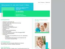 Tablet Screenshot of dr-meier-zahnarztpraxis.de